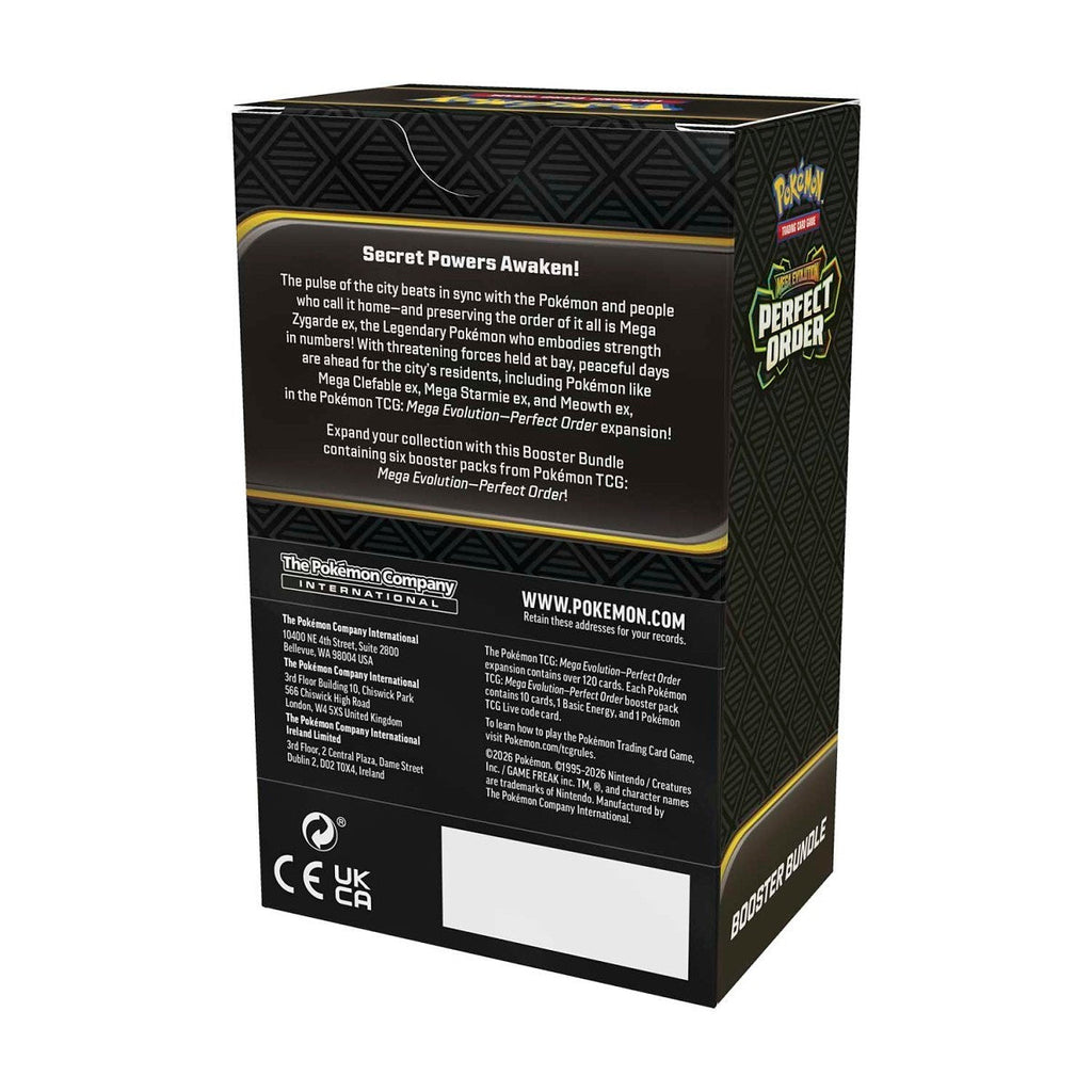 Pokemon TCG Mega Evolution 'Perfect Order' Booster Bundle (6 Packs)