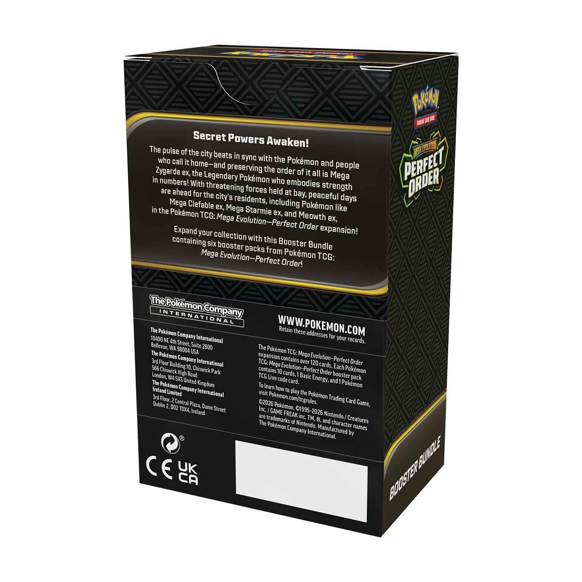 Pokemon TCG Mega Evolution 'Perfect Order' Booster Bundle (6 Packs)
